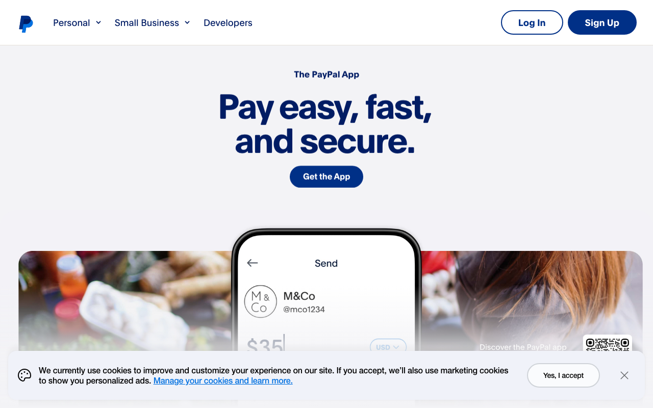 paypal.com screenshot result step 0