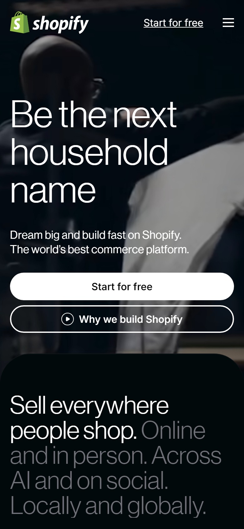 Shopify mobile