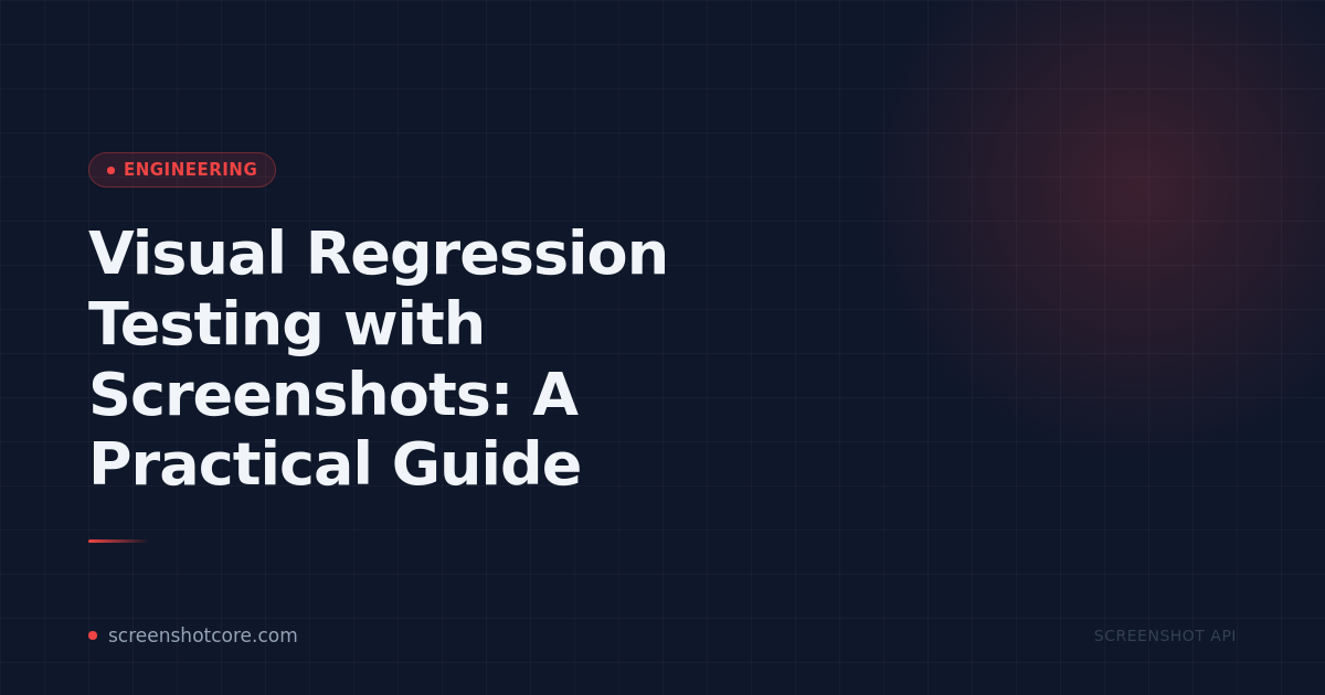 Visual Regression Testing with Screenshots: A Practical Guide